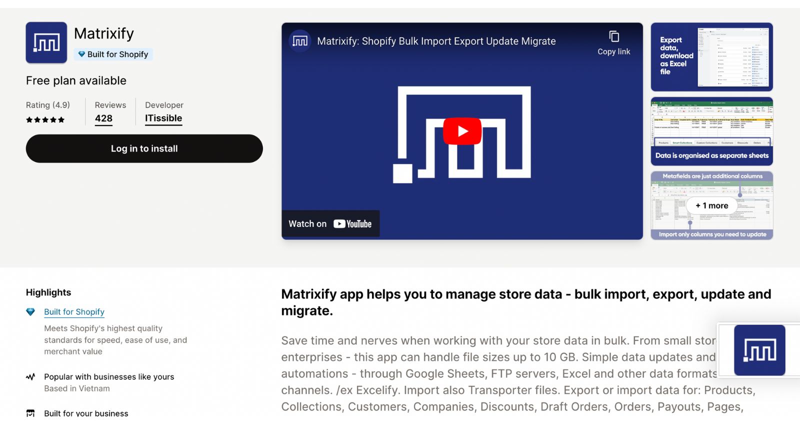 Matrixify